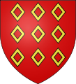 109px-Blason_fam_fr_Rohan.svg Le blason à neuf macles de la maison de Rohan